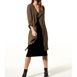 ARITZIA BABATON I XXS Long Trench Coat I Army Green